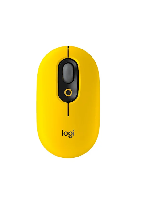  Logitech Pop Blast Emoji Tuşlu Silent Sessiz Kablosuz Mouse  Sarı